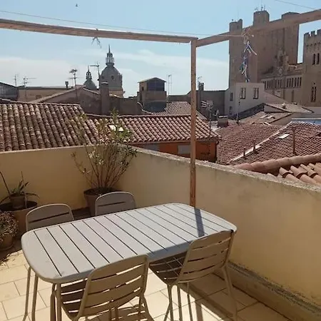 Terrasse Vue Cathedrale ناربون